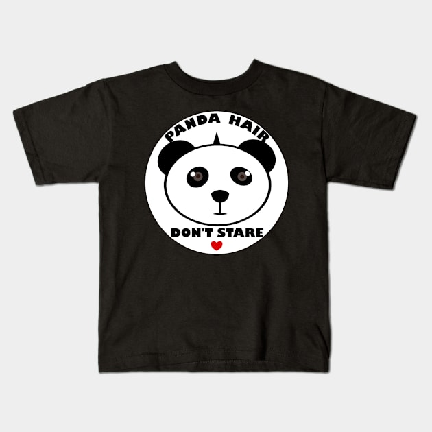 Bad hair day Panda Kids T-Shirt by Nice Surprise